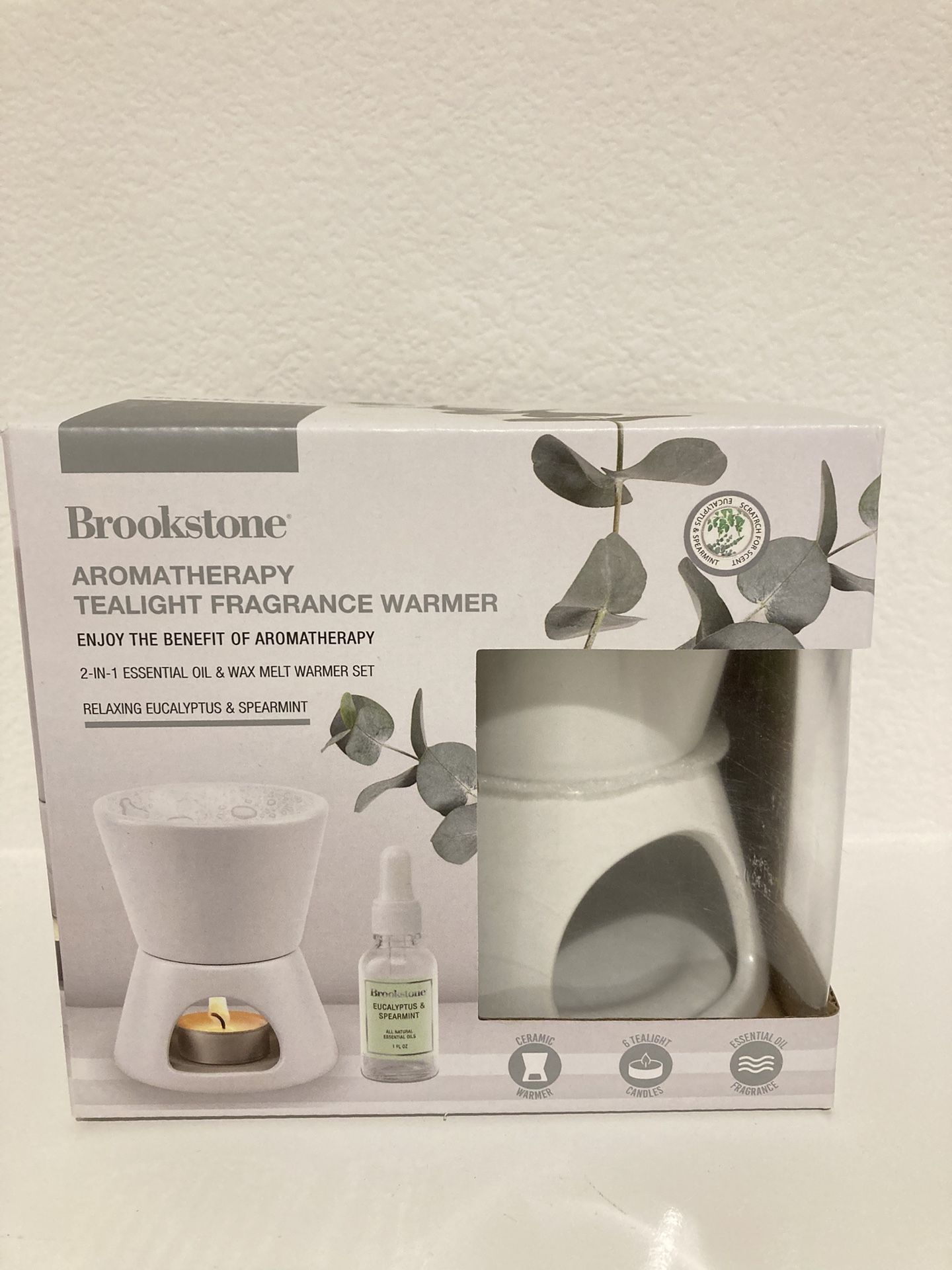 Brookstone Aromatherapy Tealight Fragrance Warmer