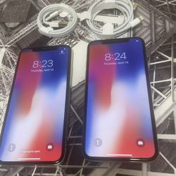 Each 300  Iphone X 64GB Unlocked Good Condition (Price is Firm)