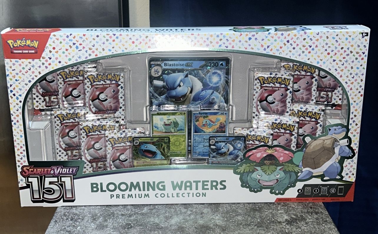 Pokemon Trading Card Game: Scarlet & Violet - 151 Blooming Waters Premium Collection Box