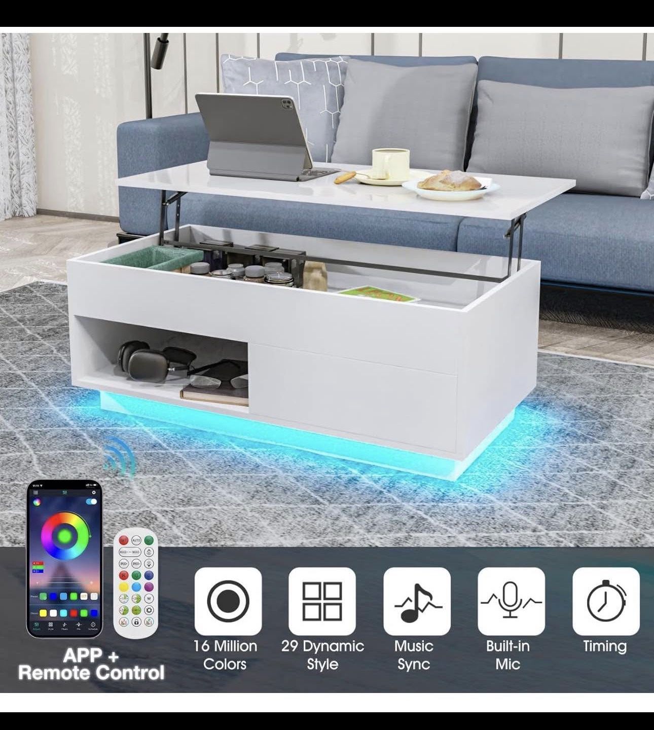 Smart LED Coffee Table