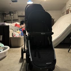 Double Stroller And Car Seat 