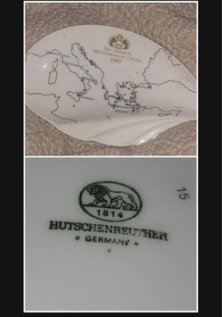 Hutschenreuther Sea Goddess Mediterranean Cruise 1989 Porcelain Dish