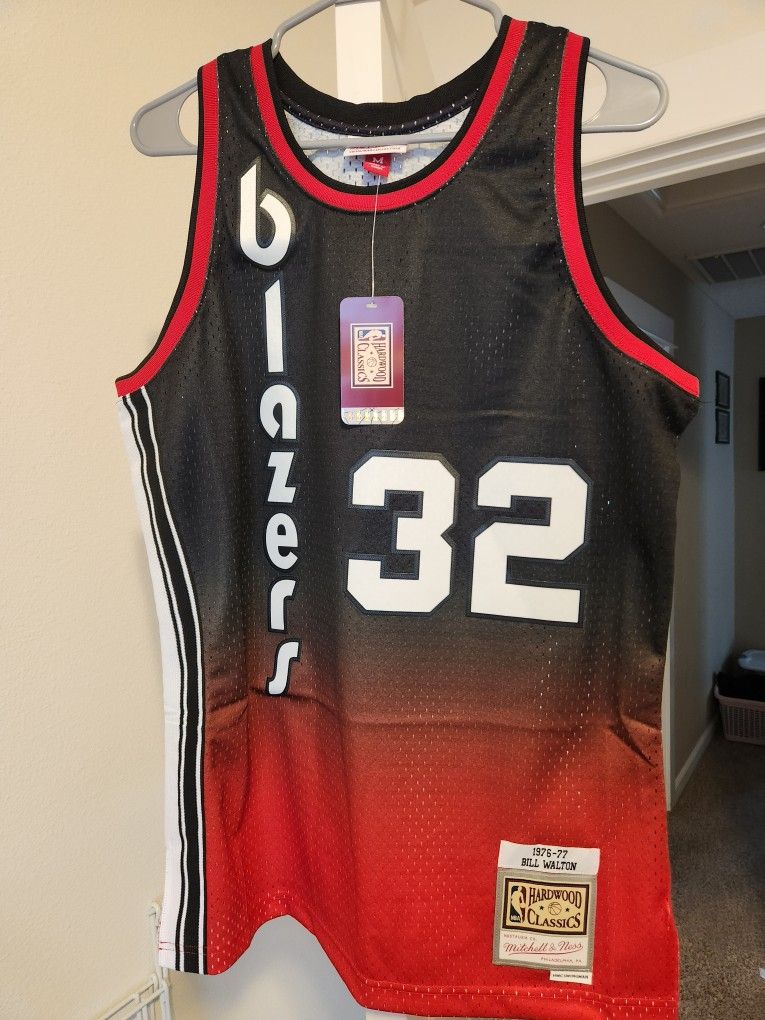 Bill Walton Portland Trailblazers Jersey (Mitchell & Ness) 1976/77 Hardwood Classics (Medium)