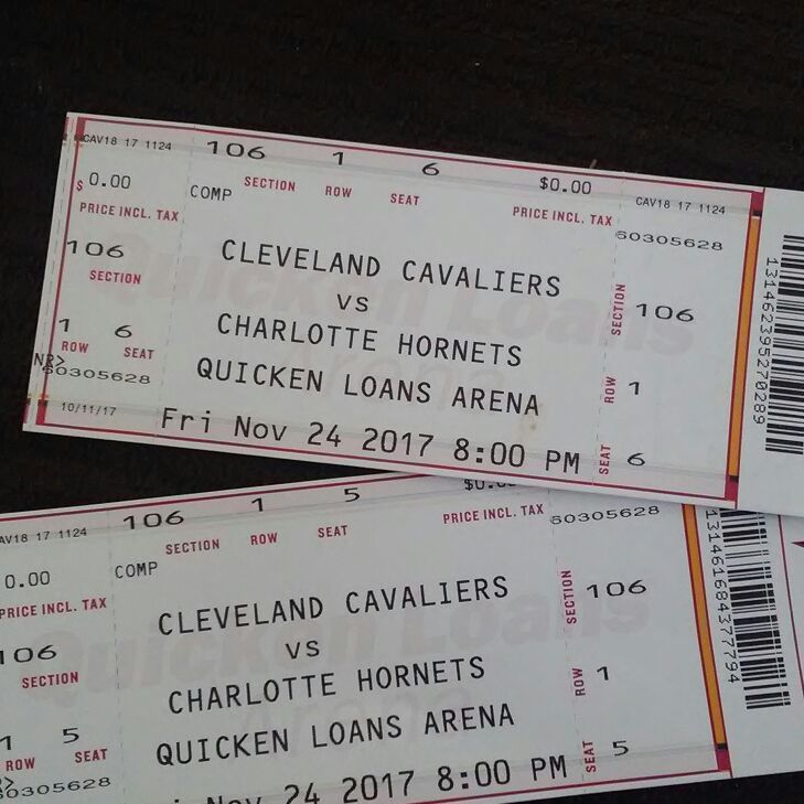 Cavs tickets (200) a piece front row seat
