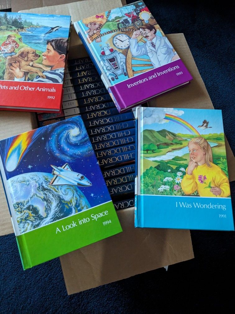 1986 Childcraft 15 volume books plus 8 annuals