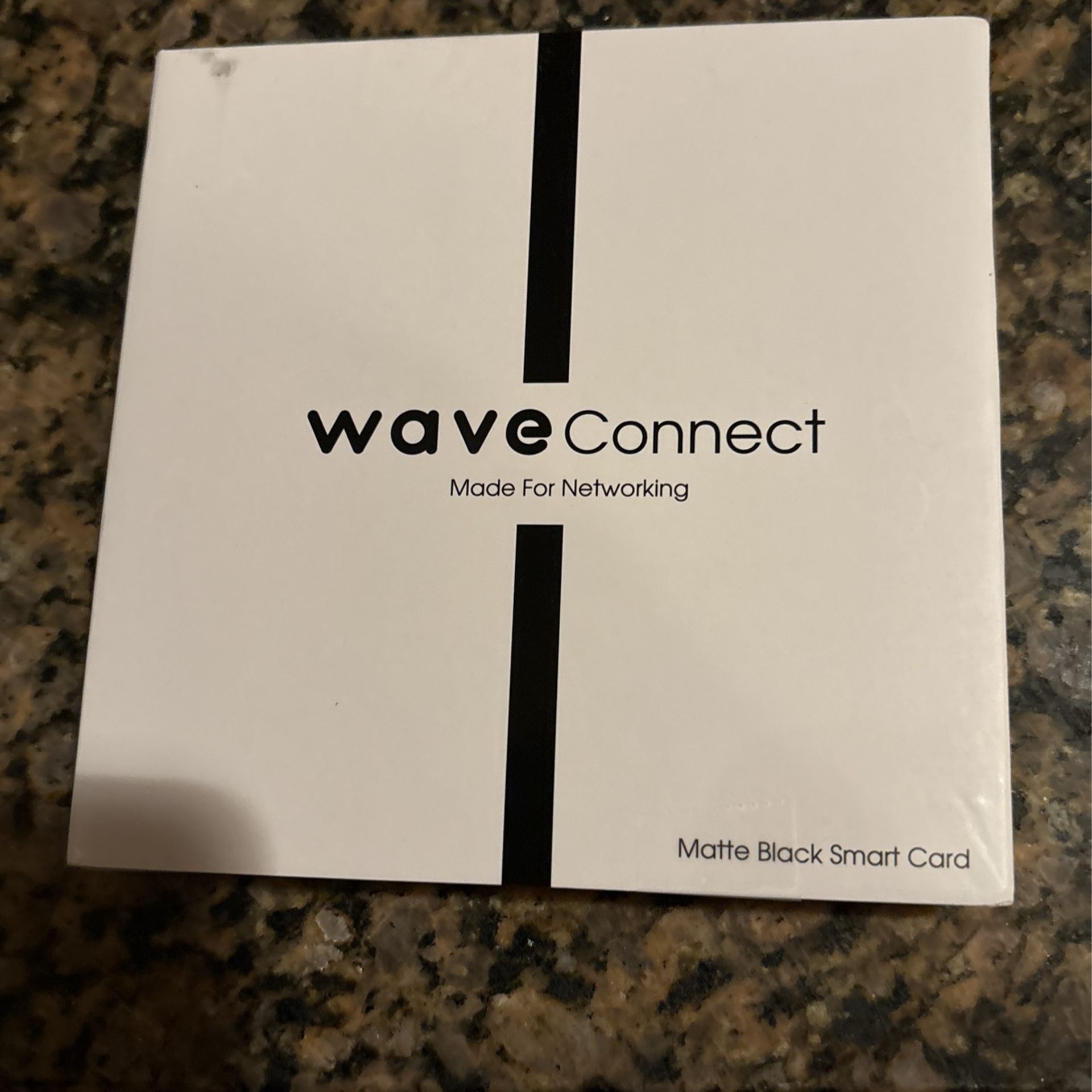 Digital Business Card By Wave - Includes NFC Card, Smart Card Tap Feature, QR Code & Electronic Contact Sharing - Profes……. Matte Black Smart Card