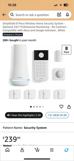 SimpliSafe security Camaras
