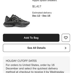 Men’s Gucci Sneakers Size 10 