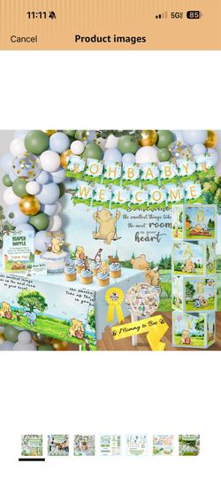 Winnie the Pooh baby shower bundle