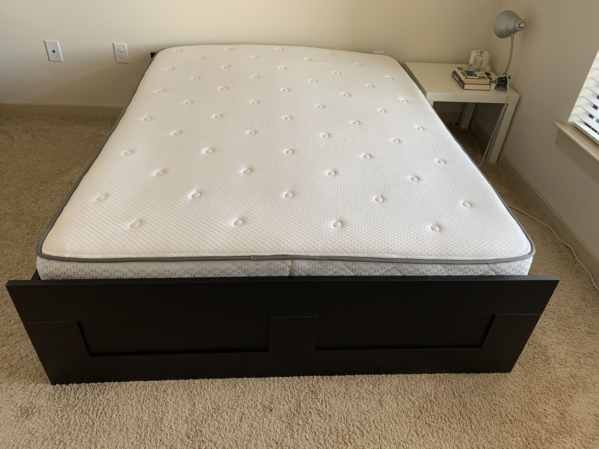 Moving sale-queen size Sealy Mattress and bed frame