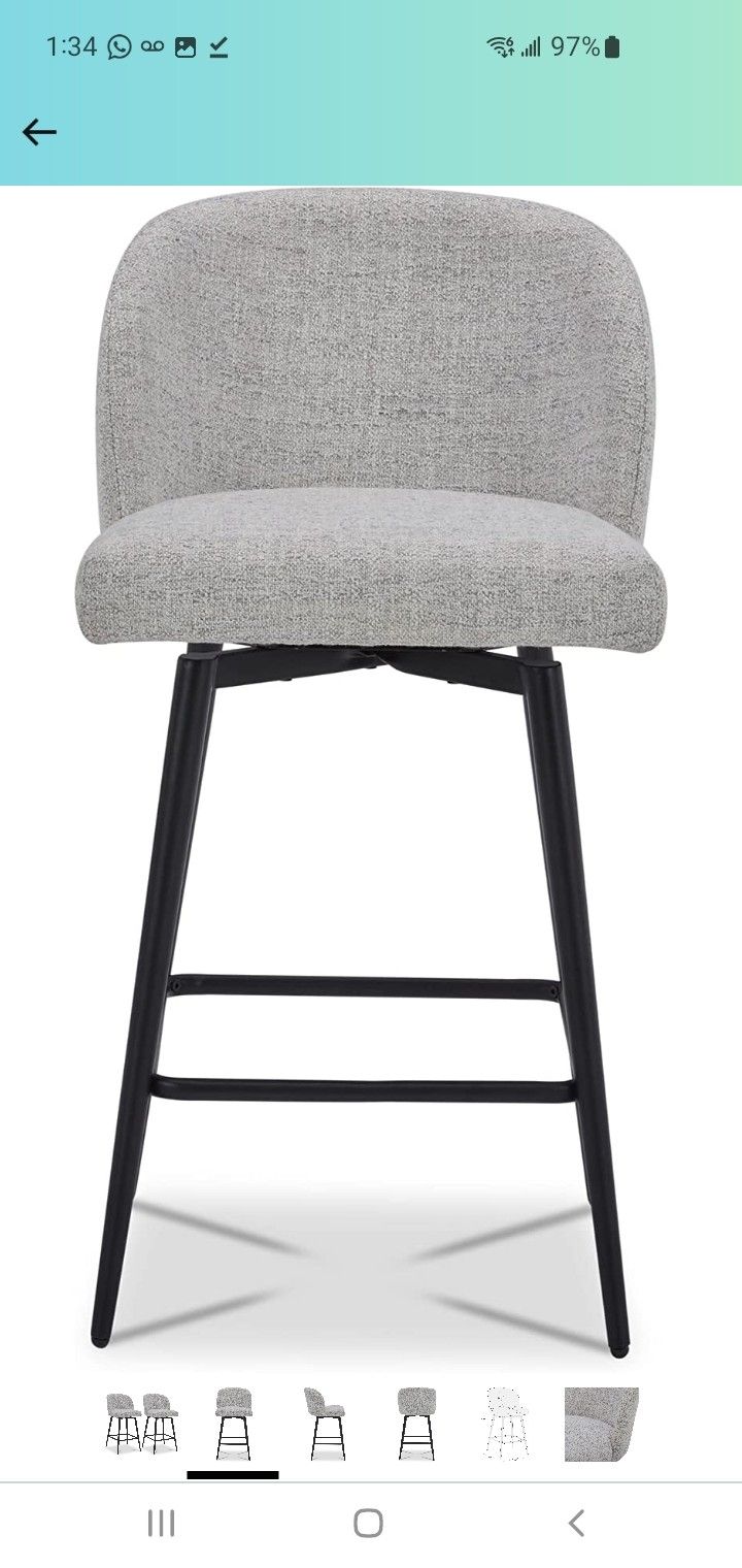 White Barstools/Kitchen chairs (Qty. 4)