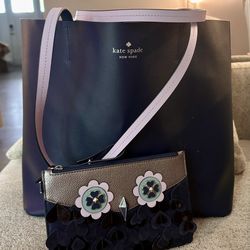 Kate Spade tote and matching wallet