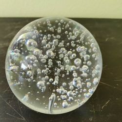LARGE RETRO BUBBLE ART GLASS ORB