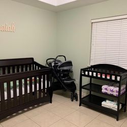 Crib And Changing Table