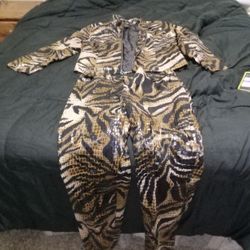Selene Sport Two Piece Real Snake Skin Outfit 
