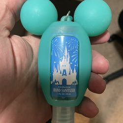 Mickey 50th Anniversary Hand Sanitizer Keychain