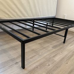 Metal platform bed frame- twin
