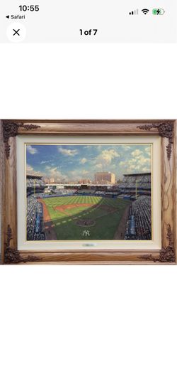 Thomas Kinkade Painting Yankee Stadium 18x24