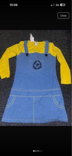 Minion Kids Halloween Costume Dress