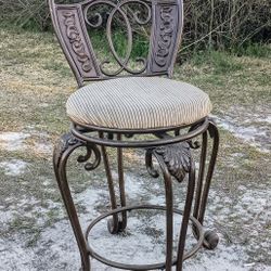 Iron Barstool Chair Seat