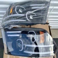 09-18 Dodge Ram LED DRL Projector Headlights Luces Calaveras Micas Faros Focos Faroles