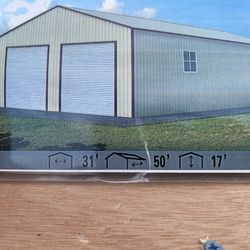 Steel Building  Heavy Duty 31x50 Ft 