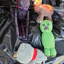 Minecraft plushies set of 4