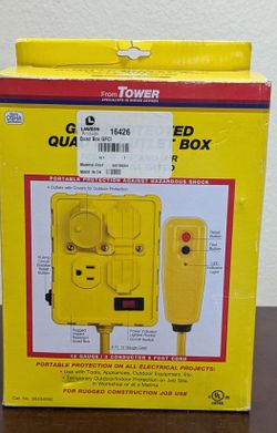 GFCI PROTECTED QUAD (4) OUTLET BOX