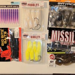 Soft Plastic Bait Bundle [A] - 50 Items