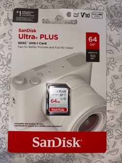 Sandick sd card ultra plus 64 gb sdxc uhs-i card