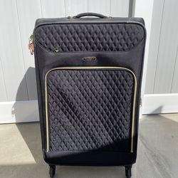 Black and gold luggage