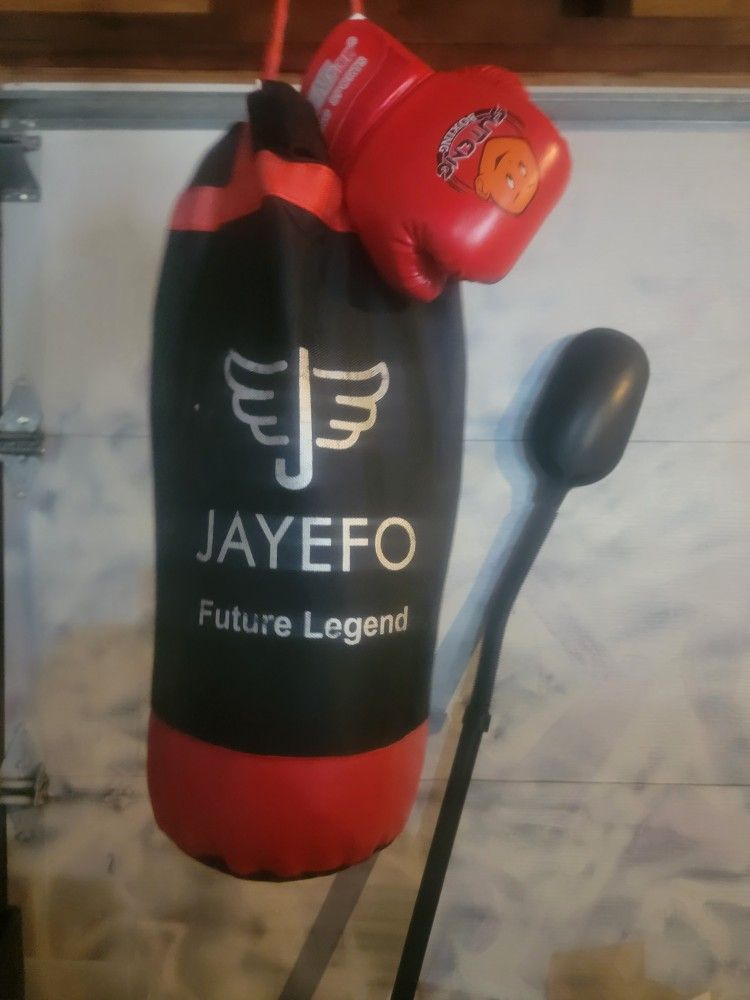 Kids Boxing Bag With Gloves