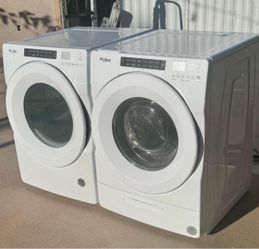 Whirlpool Front Load Washer and electric Dryer Set