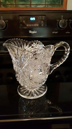 Gorgeous Lead Crystal Juice Pitcher