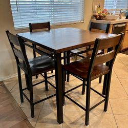 4 chair Dining High Table 