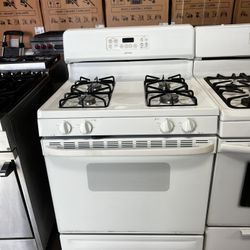 Hot Point 30”Wide Gas Range Stove In White