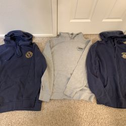 3 Men’s Size Small Vans Hoodies