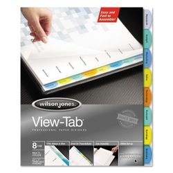 Wilson Jones View Tab Premium Transparent Poly Dividers 5 pack