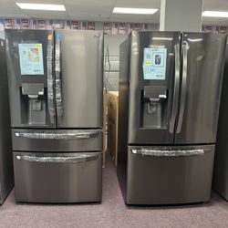 36” LG Open Box 3-4 Door Refrigerator Free Delivery With 1 Year Warranty 