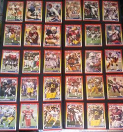 Football cards.