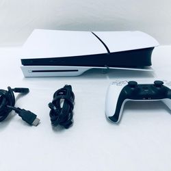 Sony PlayStation 5 Slim Console (Disc), 1TB w/Controller
