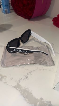 Christian Dior  style Sunglasses Black and White