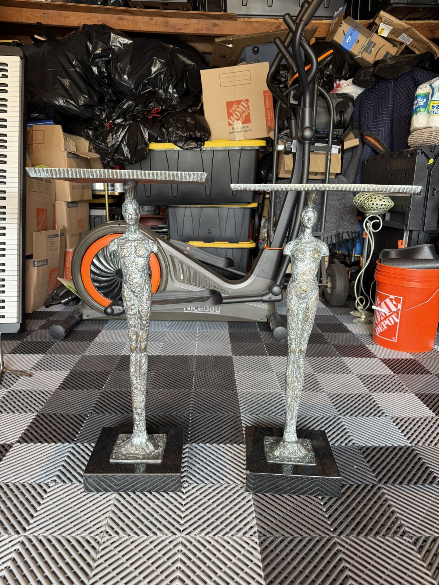 Metal Statue Tables