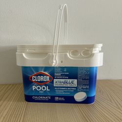 Clorox Pool&Spa XTRABLUE 3” Chlorinating Tablets, Individually Wrapped, Kills Bacteria & Stops Algae (5 LB)
