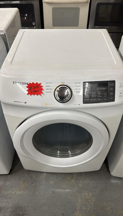 Samsung Front Load Dryer – Sensor Dry, White, Clean