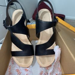 Black And Brown Wedges