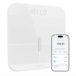 ⭐ Wyze Smart Scale X – Digital Smart Bathroom Scale (White)