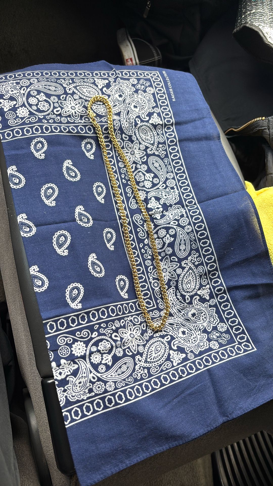 Gold Tone Miami Cuban Link Chain