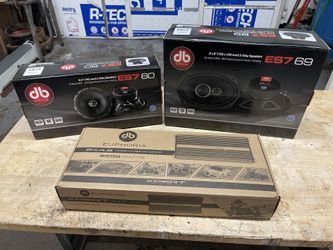 New System Deal. Amp And Speakers DB Drive