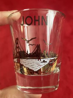 JOHN SAN FRANSISCO SHOT GLASS ~ Retired ~ See More RARE & VINTAGE items here